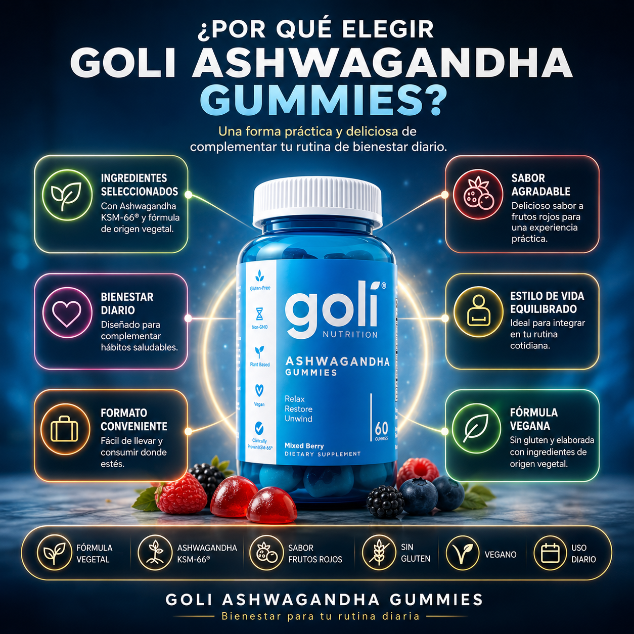 Gomas Goli Nutrition: Equilibrio para tu día a día.