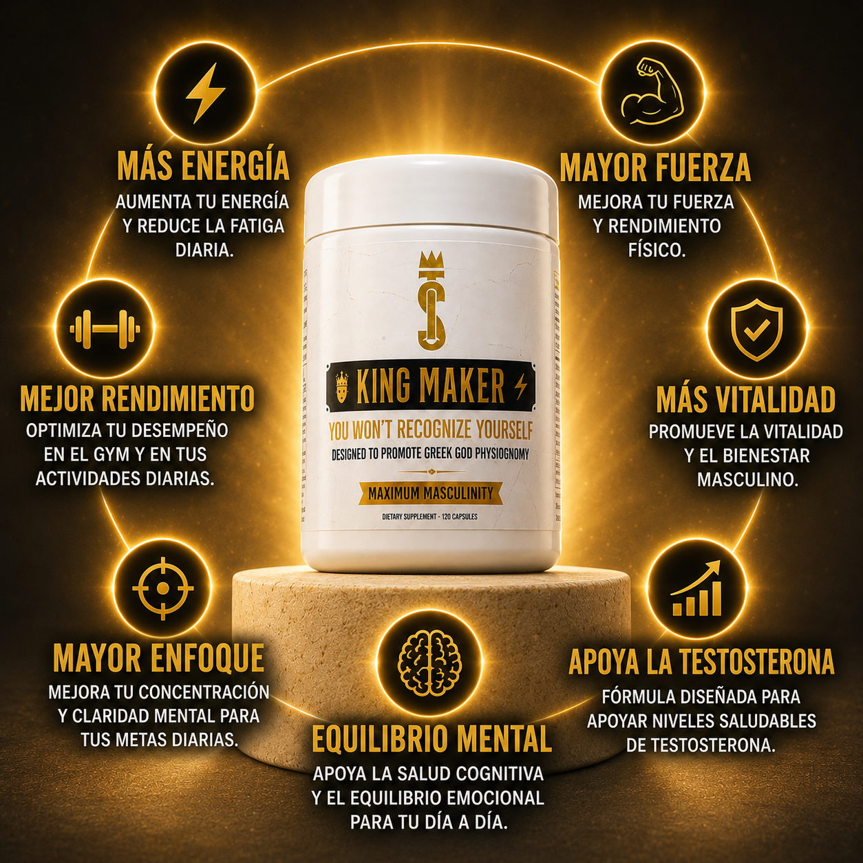 King Maker: Potencia tu energía y rendimiento físico