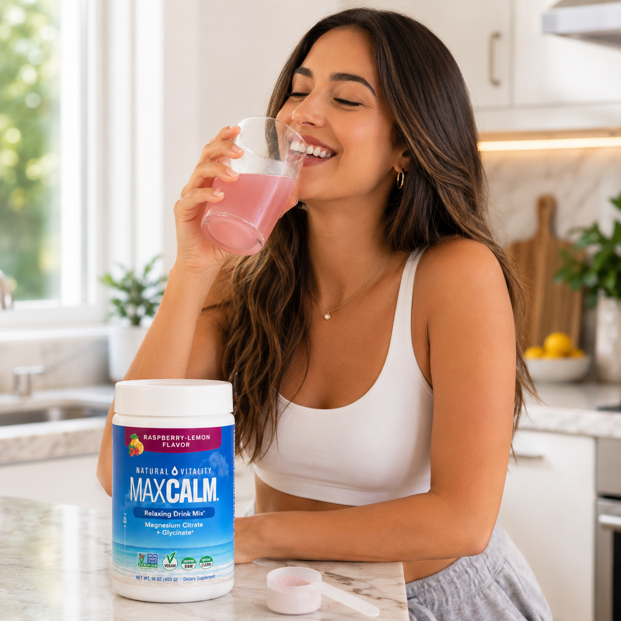 Maxcalm Relaxing Drink Mix: Tu momento de bienestar diario.