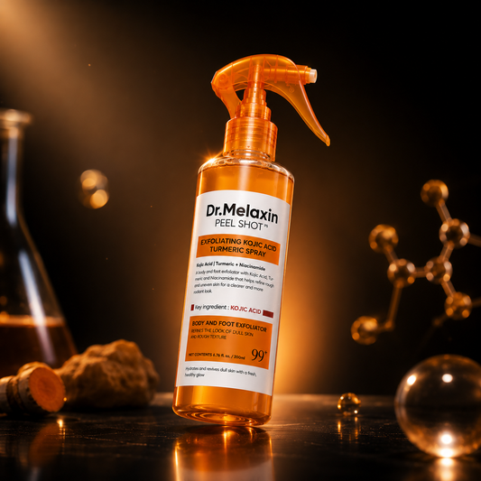 Dr. Melaxin Spray: Exfoliación suave para una piel radiante.