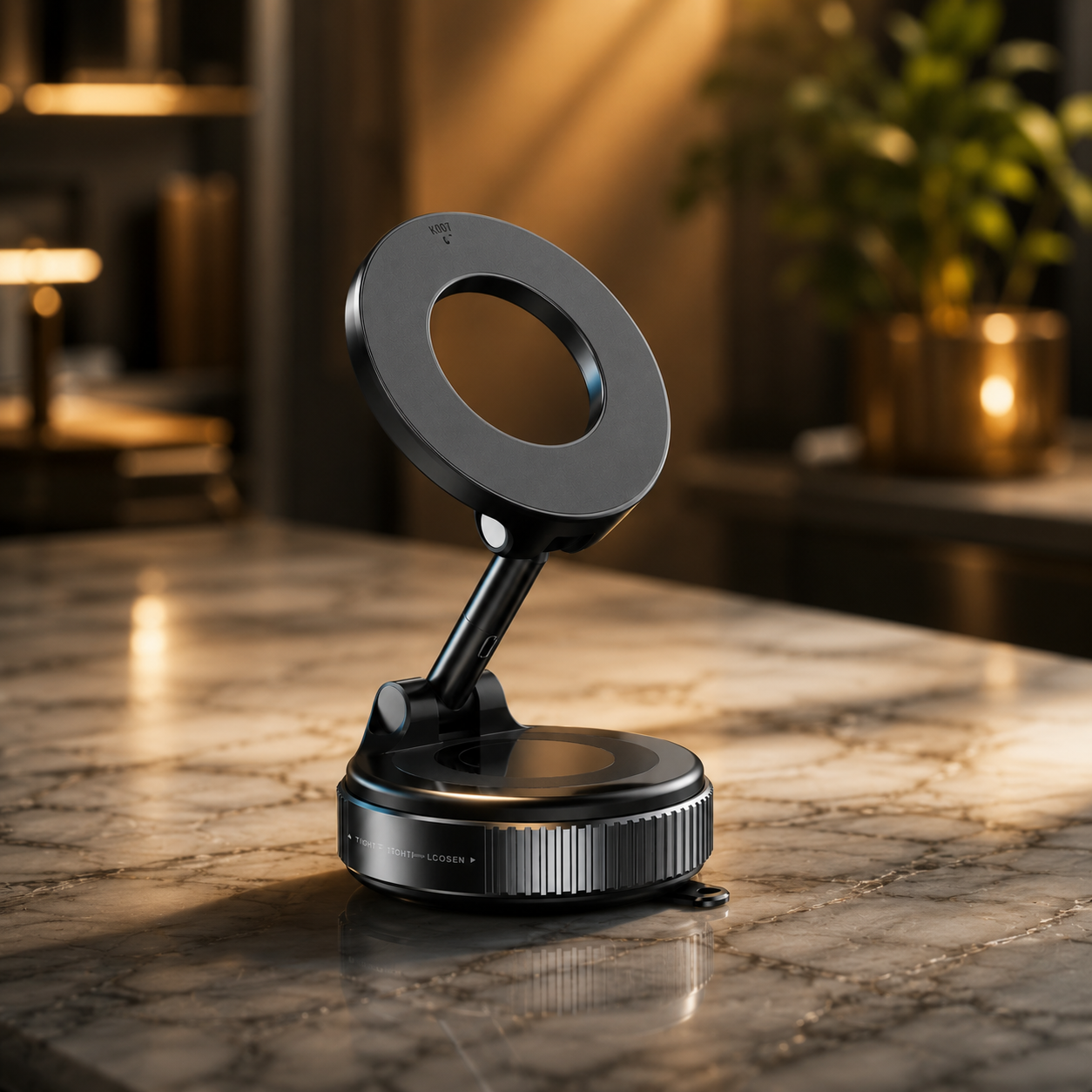 Soporte Magnetico Para Telefono: Tecnología de succión al vacío para máxima estabilidad.