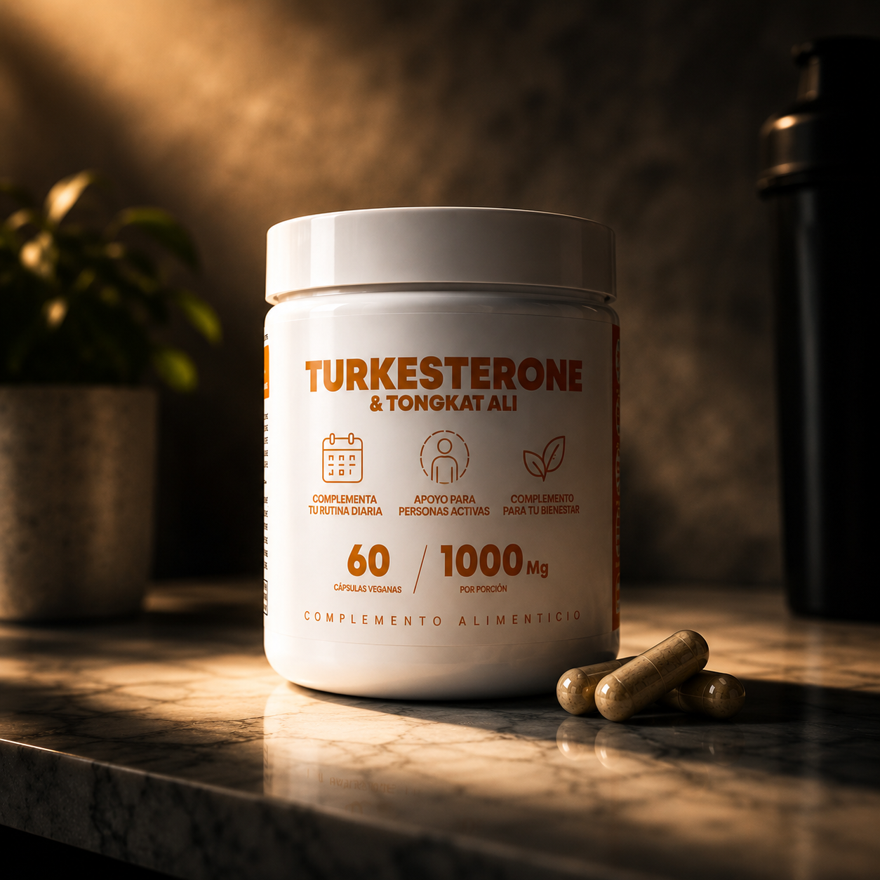Turkesterone Tongkat Ali: Fuerza, enfoque y rendimiento.